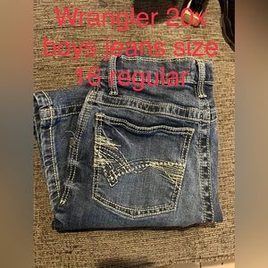 Boys wrangler jeans